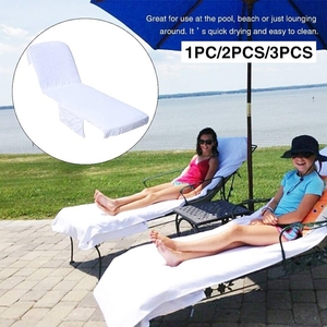 Lussuoso telo coprisedia a sdraio per piscina in spugna di cotone 100%, telo personalizzato per <span class=keywords><strong>lettino</strong></span> prendisole <span class=keywords><strong>da</strong></span> <span class=keywords><strong>spiaggia</strong></span> con tasche laterali - Product Image 3