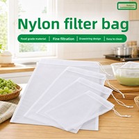 Sac filtrant en nylon de qualité alimentaire, multifonctionnel, étanche, résistant à l'usure, avec cordon de serrage