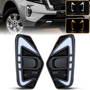 Feux de jour à LED étanches pour voiture, fabriqués en usine, pour Nissan Navara <span class=keywords><strong>Frontier</strong></span> NP300 2020 2021 2022 2024 2025 2026 - Product Image 1