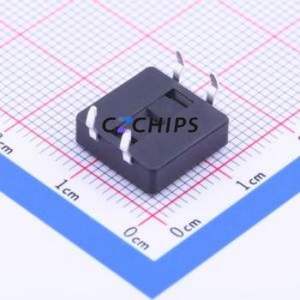 DTS-21N-V Tactile Switch Through hole Component (THT)-4P,12x12mm Switch Single Pole Single Throw Round Button 12mm 12mm - Product Image 2