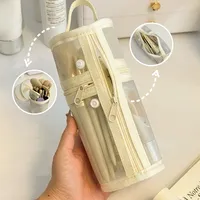 Sac de rangement pour pinceaux de maquillage OEM JM503321, étui portable pour pinceaux, simple, grande capacité, support pour pinceaux, pochette de voyage autoportante