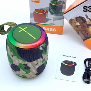 Altavoz Bluetooth Inalámbrico Portátil Redondo Mini Bocina de Tela para Exteriores con Resistencia al Agua IPX5 de 7W RGB, <span class=keywords><strong>Precio</strong></span> de Fábrica OEM - Product Image 3