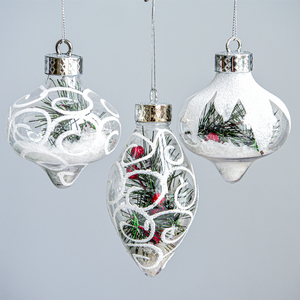 Décoration suspendue, <span class=keywords><strong>boules</strong></span> <span class=keywords><strong>transparentes</strong></span>, bricolage, ornement de Noël, boule en plastique transparente - Product Image 2
