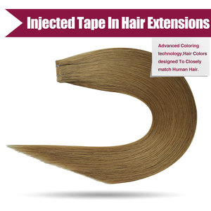 Extensions de cheveux humains à bandes adhésives FH 22 pouces, 100g, double trame, extensions de cheveux Remy, bandes adhésives, cheveux humains lisses - Product Image 2