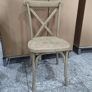 Chaise Crossback en résine PP chêne blond, style rétro, pour salle à manger, cafétéria, restaurant, <span class=keywords><strong>vignoble</strong></span> - Vente en gros - Product Image 1
