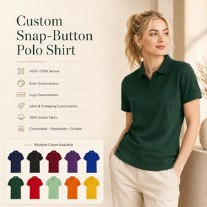 Chemise Homme 100% Coton Tricoté à Manches Courtes Couleur Unie Respirante Anti-Plis Séchage Rapide Décontractée Broderie Logo Personnalisé - Product Image 1