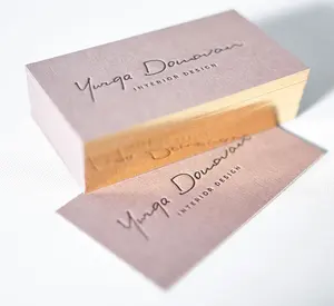 Визитная карточка матовая VIP членское имя Подарочная карточка Текстурная бумага на заказ Роскошная художественная Тисненая Печать трафаретная печать 85,5*54 мм