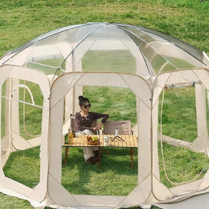Nouvelle tente d'hiver pour le camping <span class=keywords><strong>en</strong></span> plein air, transparente <span class=keywords><strong>en</strong></span> PVC, quatre saisons, avec cadre <span class=keywords><strong>en</strong></span> aluminium, tente étoilée, coupe-vent, chaude - Product Image 5