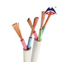 NYMHY kabel listrik insulasi PVC, 300/500V 0.5mm 0.75mm inti bulat tembaga lembut untuk bangunan industri penggunaan untuk peralatan rumah tangga