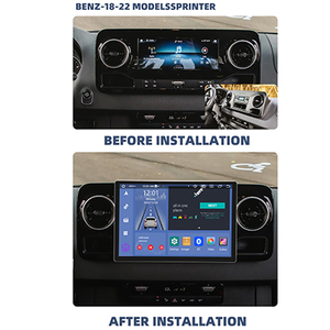 GRANDNAVI 2din 13.3 pouces <span class=keywords><strong>Autoradio</strong></span> Android sans fil CarPlay Android Auto Support Caméra arrière pour Benz Sprinter 2018-2022 - Product Image 5