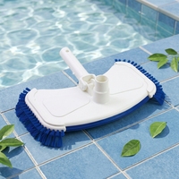 Brosse de nettoyage de piscine à tête de balai lestée pour piscines hors sol et enterrées, forte aspiration, pour nettoyage professionnel en usine