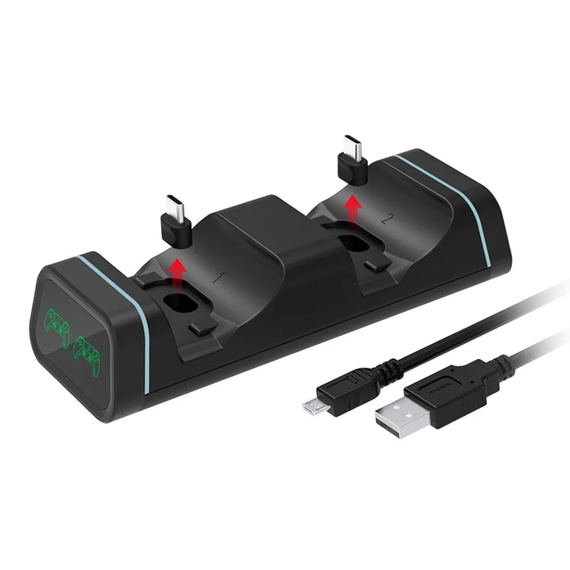 Dual Dock Charging Station for PS5 & for XBOX S Game Controllers Pro for Switch Gamepad Charger Dock Stand