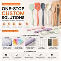Ensemble de spatules en silicone 5 pièces antiadhésives résistantes à la chaleur, ustensiles de cuisine, spatule, fouet, brosse, racloir pour la pâtisserie et la cuisine
