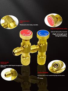 วาล์วนิรภัยเครื่องปรับอากาศ วาล์วเติมน้ำยาแอร์ R410A วาล์วเติมน้ำยาแอร์ R22 อุปกรณ์แปลงหัวเติมน้ำยาแอร์ วาล์วระบายแรงดัน วาล์วป้องกันการแข็งตัว 1 - Product Image 5