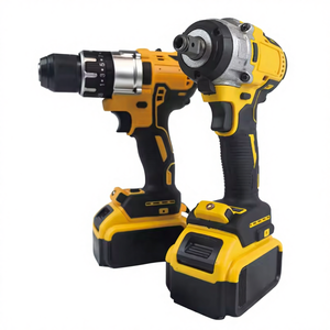 For Brushless Motor Variable Speed Cordless Impact Drill Kit 2000mAh Battery DIY Application 30mm Drilling Four Piece <b>Tool</b> Set C - Product Image 4