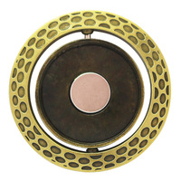 Ensemble de jetons de poker de golf en métal doré émaillé magnétique personnalisé, marqueur de balle, pièce de monnaie en métal, jeton de poker de golf magnétique personnalisé