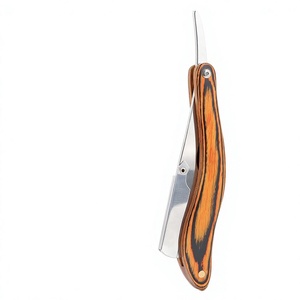Navaja de Afeitar Recta con Mango de Madera, Acero Inoxidable de Alta Calidad, Cuchilla Única para Afeitar la Cara y el Cuerpo, Suave y Cómoda, Uso Profesional, Masculina - Product Image 4