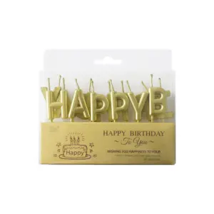 Ins Birthday Candles letter candles Happy Birthday letter Alphabet Candle for birthday party