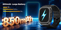 DM66 Grote Capaciteit Batterij Kompas GNSS GPS Horloge