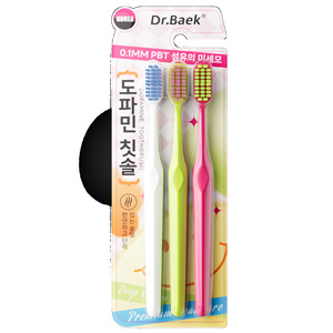 Cepillo de Dientes Curvo de Cerdas Suaves Dr.Baek, 0.1mm PBT, Cuidado Dental Premium para Adultos, Paquete de 3 - Product Image 5