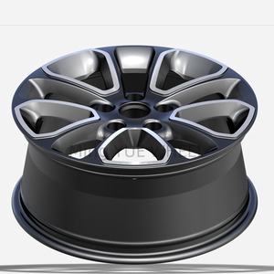 Mingyue 4X4 Off Road 18X8J 5X127 Llanta de rueda de coche de pasajero de plato profundo negro <span class=keywords><strong>para</strong></span> <span class=keywords><strong>Jeep</strong></span> Wrangler Trackhawk Summit Grand Cherokee - Product Image 4