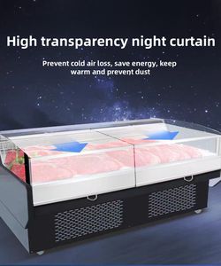 Comptoir commercial de viande de charcuterie le plus <span class=keywords><strong>populaire</strong></span> réfrigérateur vitrine en verre arrondi équipement de réfrigération de <span class=keywords><strong>boucherie</strong></span> d'affichage - Product Image 5
