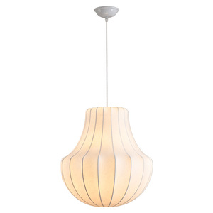 Ciondolo fatto a mano <span class=keywords><strong>Beige</strong></span> bianco tessuto di seta illuminazione a sospensione fatto a mano nordico <span class=keywords><strong>lampadario</strong></span> per la vendita singola lampada a sospensione - Product Image 6