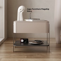 Table basse moderne en bois massif de style crème simple et mignonne pour chambre d'enfant pour chambre à coucher Internet Celebrity Mini