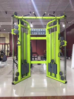 Système de poulie réglable double Équipement de gymnastique à domicile Entraîneur fonctionnel Câble d'acier pour entraînement de musculation Métal