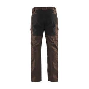 BLAKLADER - 145918457899D120 Service <b>trousers</b> with <b>stretch</b> brown/<b>black</b> - EAN 7330509527627 WORK <b>TROUSERS</b> CARGO WORK <b>TROUSERS</b> - Product Image 2
