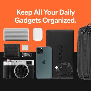 Spoir nhỏ màu đen chiến thuật Túi Messenger cho nam giới thời trang EDC với nhiều tùy chọn thực hiện Sling Vai Crossbody eo - Product Image 6