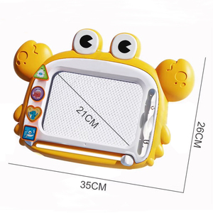 MILI mainan papan gambar magnetik kepiting lucu mainan bayi warna-warni dapat dihapus lukisan menulis Doodle Pad menggambar untuk anak-anak - Product Image 5