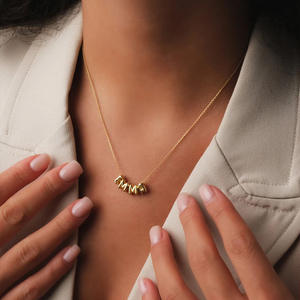 Collar de Acero Inoxidable de Calidad Popular, No se Deslustra, Accesorios para Pulseras, Colgante de Letras de la A a la Z en Plata y Oro con Significado - Product Image 3