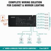 LED Sürücü 12V/24V Sınıf 2 Su Geçirmez CB SAA UL CE İnce Güç Kaynağı LED Sürücü Dolap Aydınlatması için Tam Set Çözümü