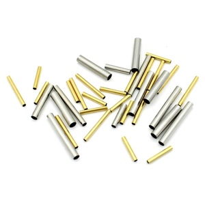 Tube droit lisse en acier inoxydable pour la fabrication de bracelets, composant de bijoux rond, 3 mm, 5 mm, 6 mm, 8 mm, 10 mm - Product Image 1