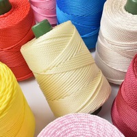 3mm Hollow Dyed Fancy Yarn 100% Polyester Filament Yarn 250g 16S/1 Anti-Bacteria Anti-Pilling High Tenacity Ring Spun Crochet