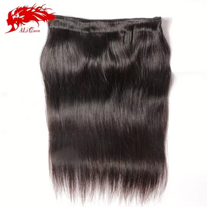 Ham Kütikül Hizalı Remy Bakire İnsan Saç Demetleri 7A Kalite Tek Donör Brezilya Saçı Doğal Renk # 1B İşlenmemiş - Product Image 2