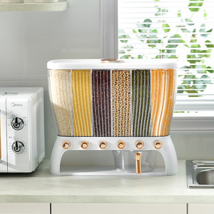 automatic baby dog food dispenser pet dry food storage dispenser machine food storage box container plastic cereal dispenser