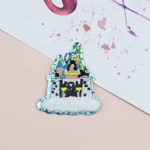 منشفة مطرزة على شكل قلعة من Shenglan <span class=keywords><strong>Glett</strong></span>, إكسسوارات ذاتية الصنع لتطريز الملابس على شكل قلعة من قماش الجين - Product Image 5