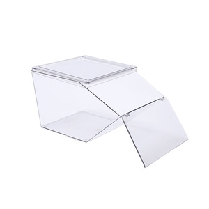 Pet Transparent Desktop Plastic Flip Top Drawer Storage <b>Box</b> Large Capacity Food Dried Fruits Dustproof Rectangle Standing Type - Product Image 4