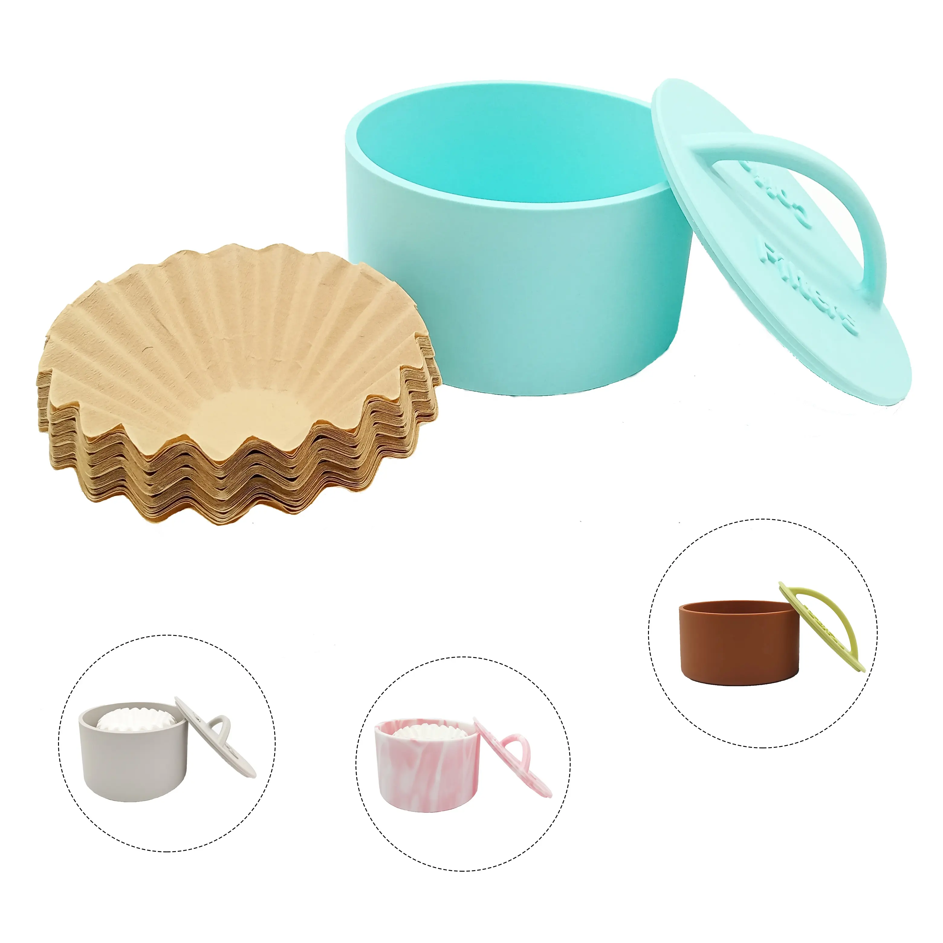 New arrival coffee paper container coffee filter paper storage box holder for filter coffee