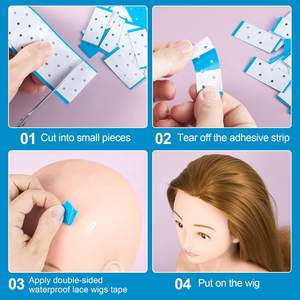 <span class=keywords><strong>Bandes</strong></span> <span class=keywords><strong>adhésives</strong></span> double face en PU et silicone, nouvelle conception 2025, durables, pour perruques et <span class=keywords><strong>extensions</strong></span> capillaires - Product Image 6