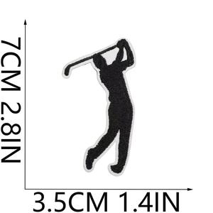 Weshine Gran Oferta Parches <span class=keywords><strong>de</strong></span> Golf Termoadhesivos <span class=keywords><strong>de</strong></span> Fieltro Hechos a Mano y Personalizados, Bordados por Computadora, Serie Deportiva, Material Principal Tela para Gorras - Product Image 4