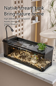 Filtre d'aquarium et générateur d'oxygène tout-en-un pour salon, autocultivateur de bureau avec autocollant décoratif, filtre latéral pour aquarium à courant - Product Image 2