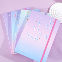Cuaderno de Tapa Dura Depai A5-6000 con Cierre de Banda Elástica, 100 Hojas, Papel Rayado de 80 g/m², Diseños de Portada Surtidos, para Estudiantes y Oficina