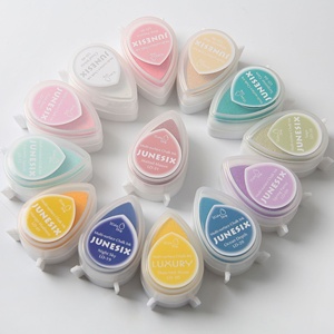 Cross-border Carving-Specific Rubber Stamps 40 Colors LD Series Water-Drop Multi-Use Ink Pad for Craft Yiwu Zhejiang - Product Image 2