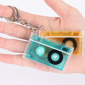 WEISHENG Fabricante de Mini Casetes Vintage, Colgante de Casete Pequeño, Regalo para Amantes de la Música, Llavero de Casete de Plástico con NFC - Product Image 5