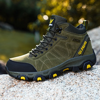 Bottes d'hiver imperméables professionnelles unisexes, chaussures de randonnée en daim à tige haute, antidérapantes, bottes de montagne pour l'extérieur, OEM/ODM
