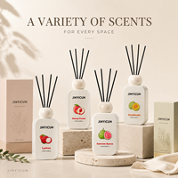 Diffuseur de parfum d'ambiance personnalisé 180 ml aux senteurs fruitées (Cantaloup, Litchi, Pêche, Pomme) pour boutiques de cadeaux, vente au détail et OEM