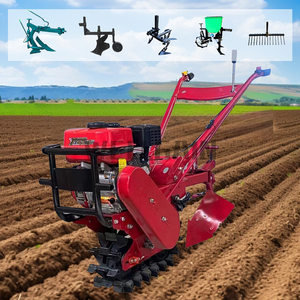 Soil Loosening Tiller <b>Machine</b> Agricultural Equipment Gasoline Model Rotary Land Cultivator <b>Walking</b> Tractor Power Tiller - Product Image 6